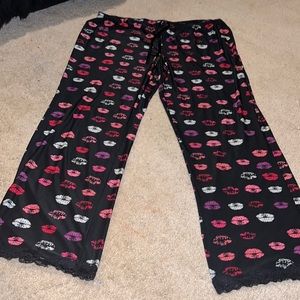 Soft satin sleep pants